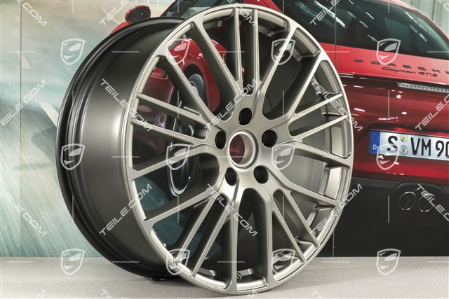 21-inch Panamera Exclusive Design Sport wheel rim, 9,5J x 21 ET71, Platinum