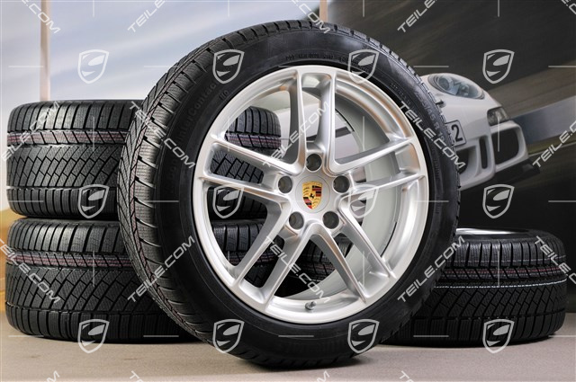 19-inch TURBO II winter wheel set, wheels 9J x 19 ET 60 + 10J x 19 ET61 + Continental winter tyres 255/45 R19+285/40 R19, with TPM
