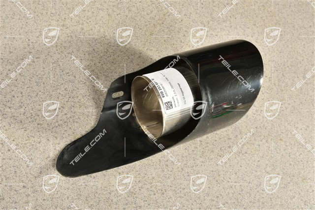 Tailpipe, S 3.0L 250KW, inner/outer, Black, L