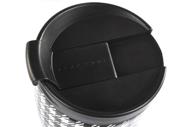 Thermobecher Pepita, schwarz/weiß, 460 ml