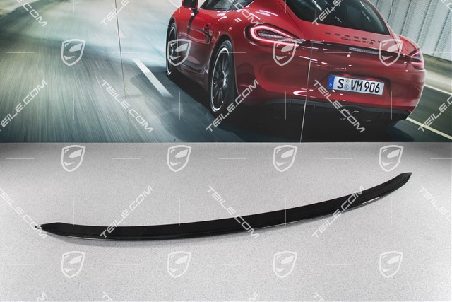 Rear spoiler, Tear-off edge for rear spoiler, Coupe, Black glossy