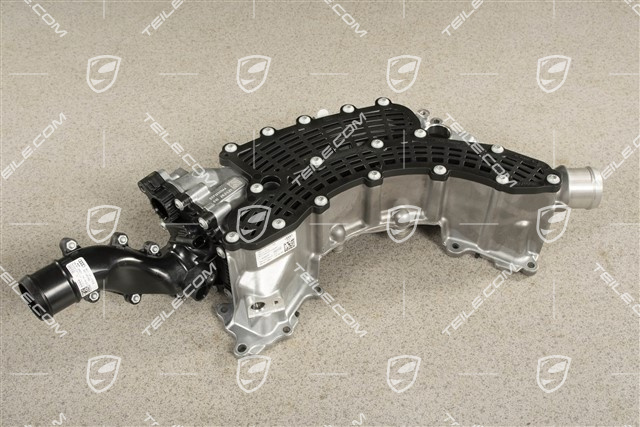 V8 Diesel, Thermostat housing with Thermostat insert
