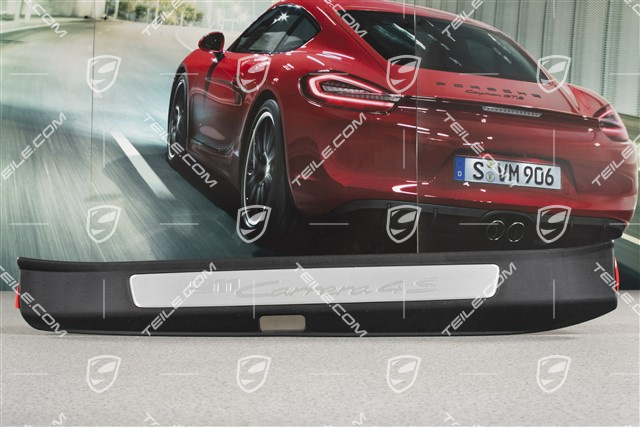 Einstiegleiste, Schwarz/Aluminium-gebürstet, ''911 Carrera 4S'', R