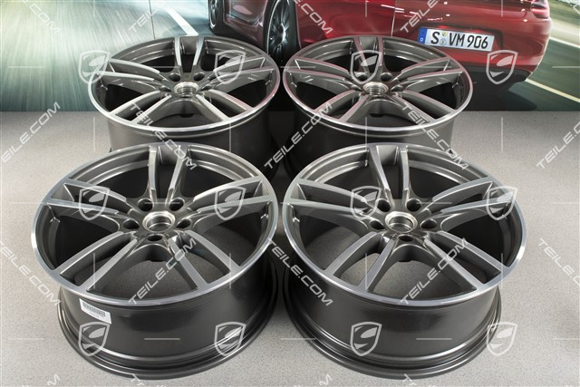 21-inch wheel rim set Cayenne Turbo, 11J x 21 ET58 + 9,5J x 21 ET46
