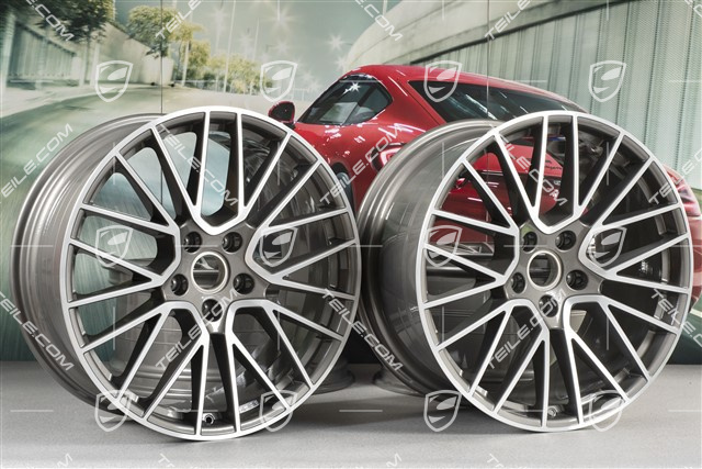 21-inch wheel rim set Cayenne RS Spyder, 11J x 21 ET49 + 9,5J x 21 ET46, for Cayenne Coupe