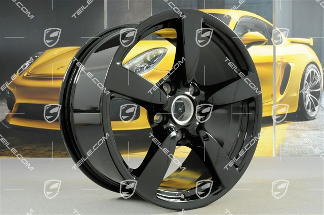 18-inch Cayman S wheel, 9J x 18 x ET43, black high gloss