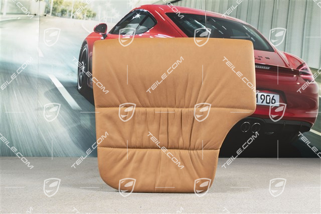 Back seat lower / cushion, Coupe/Targa, draped leather, Brown/Natural, R