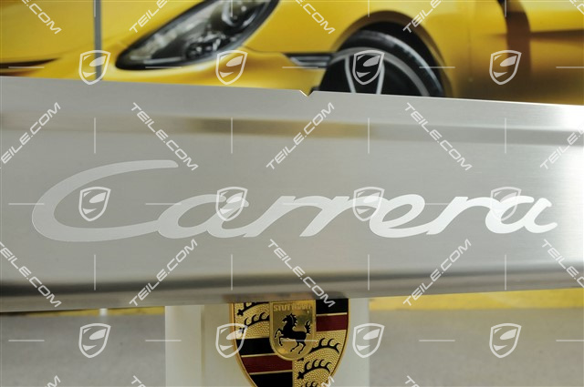 Einstiegleiste, Edelstahl, Schriftzug "Carrera", 1 Stück!