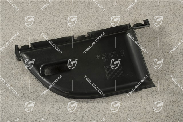 Cover Air duct / guide, Black, L