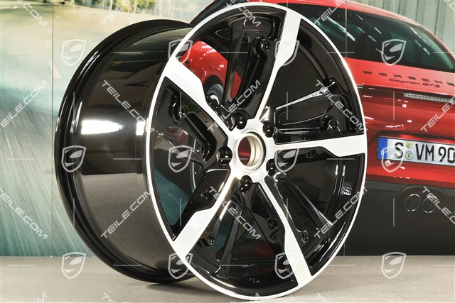 21-inch wheel rim Taycan Exclusive Design, 11,5J x 21 ET66, Carbon version (carbon aeroblades not included), rear, L