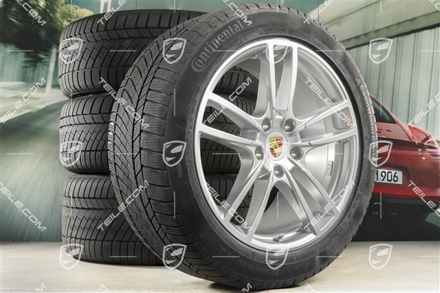 20-inch Cayenne COUPE Sport winter wheel set, rims 9J x 20 ET50 + 10,5J x 20 ET55 + NEW Continental winter tyres 275/45 R20 + 305/40 R20, with TPMS