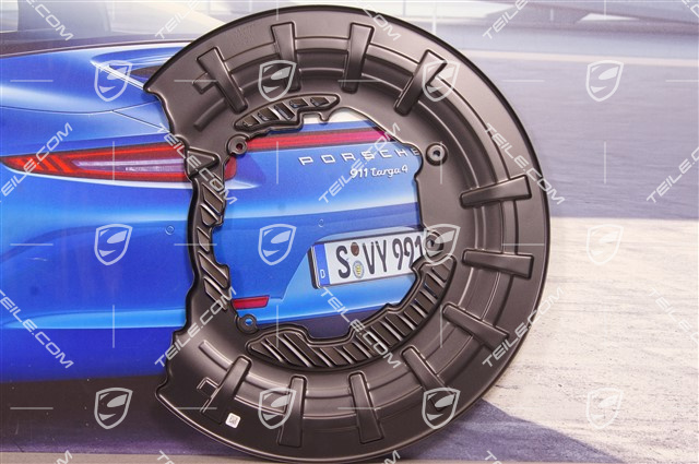 Rear axle disc brake protective plate, PCCB, L Rear axle disc brake protective plate, PCCB, L