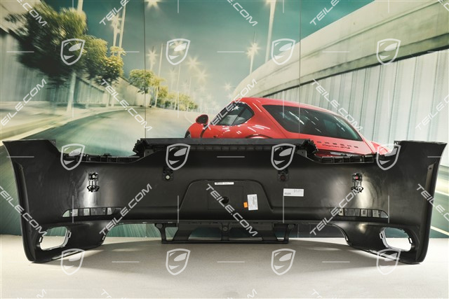 Rear bumper, C2/C2S, without Sports exhaust system, with ParkAssist and reversing camera, USA-Version
