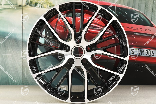 21" Felga Panamera Exclusive Design Sport, 10,5J x 21 ET71, czarny wysoki połysk