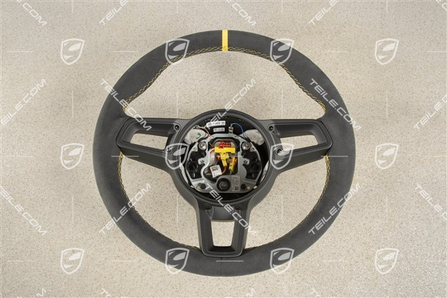 Sports Steering wheel GT, Alcantara, black/speed yellow, 12 o'clock marking Speed yellow
