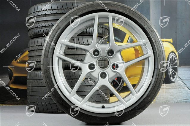 19-inch Carrera S II summer wheel set, rims 8J x 19 ET57 + 11J x 19 ET51 + NEW Michelin summer tyres 235/35 R19 + 305/30 R19
