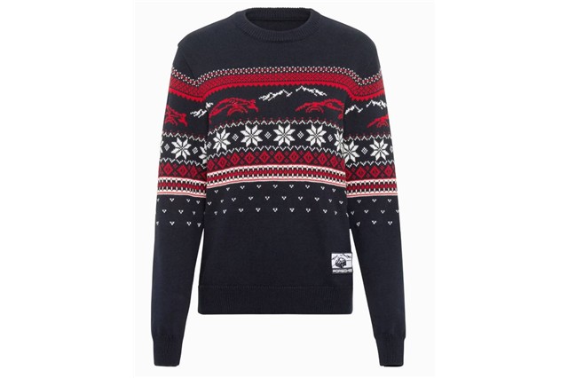 Unisex knitted jumper – Christmas design, size XS