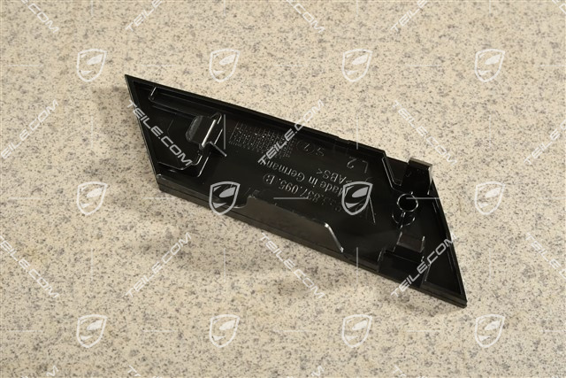 Abdeckblende, Gehäuseblende, Innenbetätigung, Schwarz, L