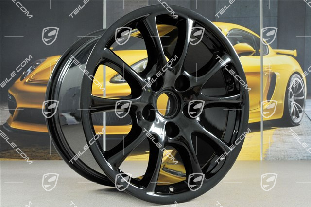 18" Felge GT3 2004, 11J x 18 ET63, Schwarz Hochglanz