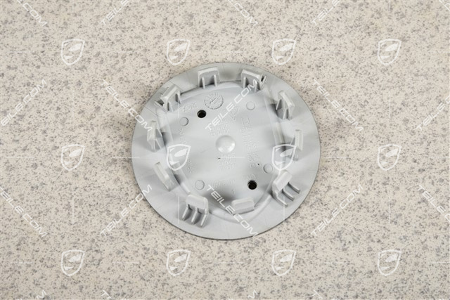 Hub cap, concave, crest coloured, titanium dark OC6