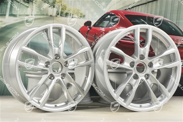 19-inch Boxster S III wheel set, 8J x 19 x ET 57 + 9,5J x 19 x ET 45