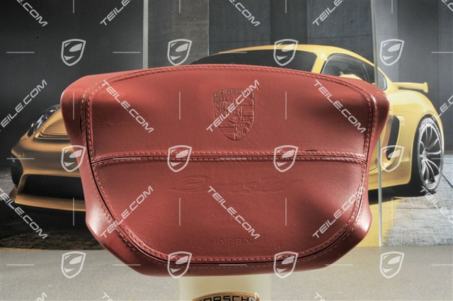 Airbag, 4-Speichen, Leder, "Boxster" rot Airbag, 4-Speichen, Leder, "Boxster" rot