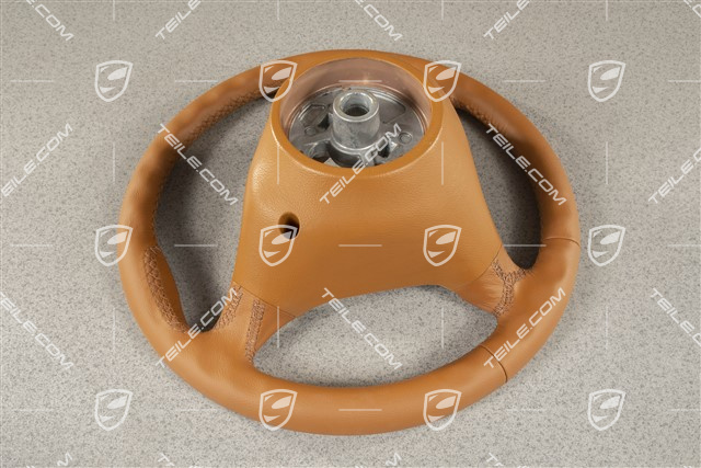 Lenkrad, 3-Speichen, Tiptronic, Braun/natur