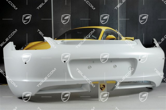 Bumper covering, rear, with PDC sensor holes