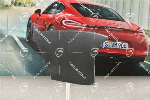Centre console / tunnel cover, Lateral, Black, R