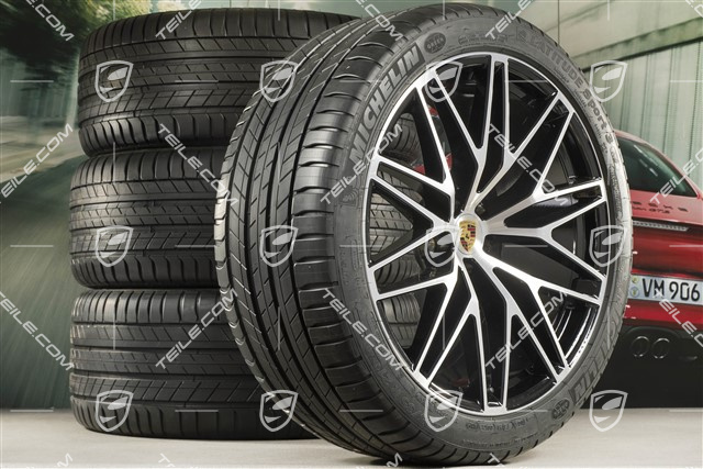 21" RS Spyder Design II summer wheel set, wheel rims 9,5J x 21 ET27 + 10J x 21 ET19 + Michelin summer tyres 265/40 R21 + 295/35 R21, with TPM