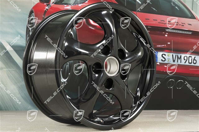 17-inch Carrera wheel, 8,5J x 17 ET50, black high gloss
