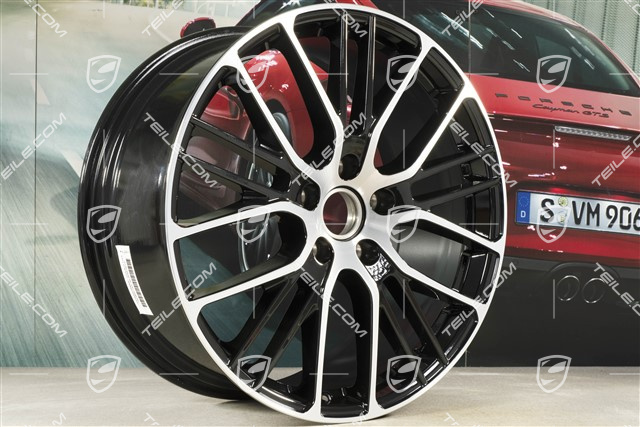 21" Felga Panamera Exclusive Design Sport, 9,5J x 21 ET71, czarny wysoki połysk