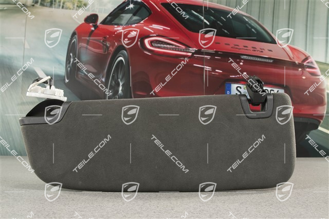Sonnenblende, Alcantara, schwarz, R