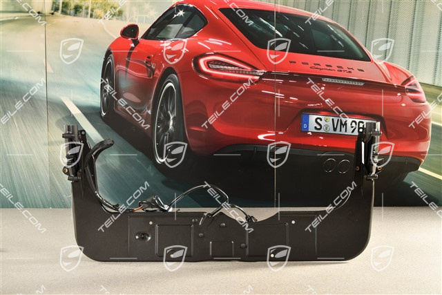 Spoiler drive, rear (engine lid), set incl. 2 x outrigger a. drive, C4S