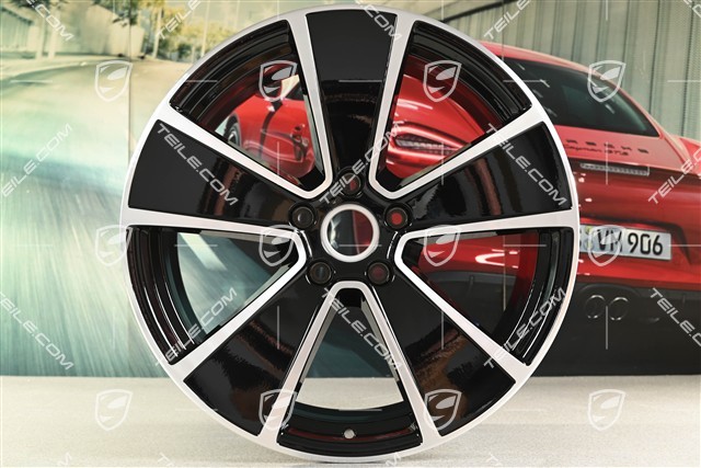 21" Felga AeroDesign / PHEV, 9,5J x 21 ET46, czarny wysoki połysk