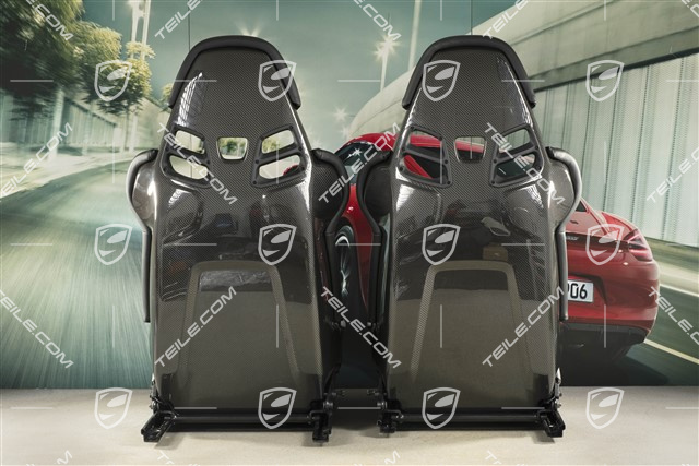 Schalensitze GT3RS / GT2RS, Carbon, Leder+Alcantara, Schwarz, Satz, L+R