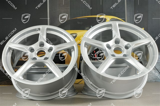 18-inch wheel rim set "Boxster", 8J x 18 ET57 + 9J x 18 ET47 18-inch wheel rim set "Boxster", 8J x 18 ET57 + 9J x 18 ET47