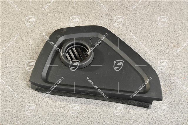 Cover, Dashboard trim, Black, L