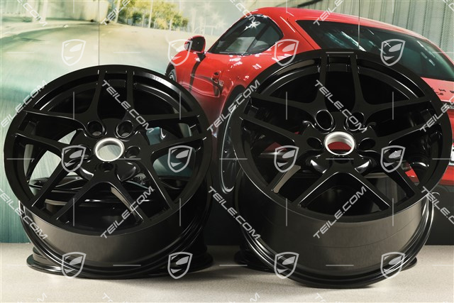 19" Felgensatz Carrera S II (Facelift), 8J x 19 ET57 + 11J x 19 ET51, schwarz