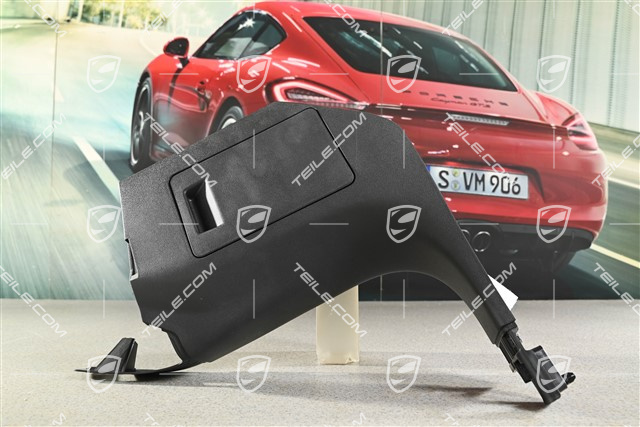 Verkleidung von A-Säule / Einstiegleiste, Schwarz, RHD, L