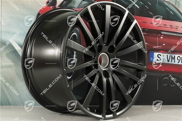 20" Felga Panamera Design, 11,5J x 20 ET68, czarny satynowy półmat