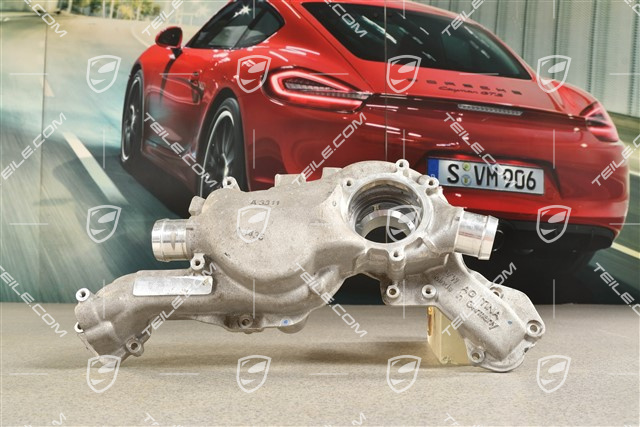 Thermostat housing / Coolant pump housing, 4,0L
