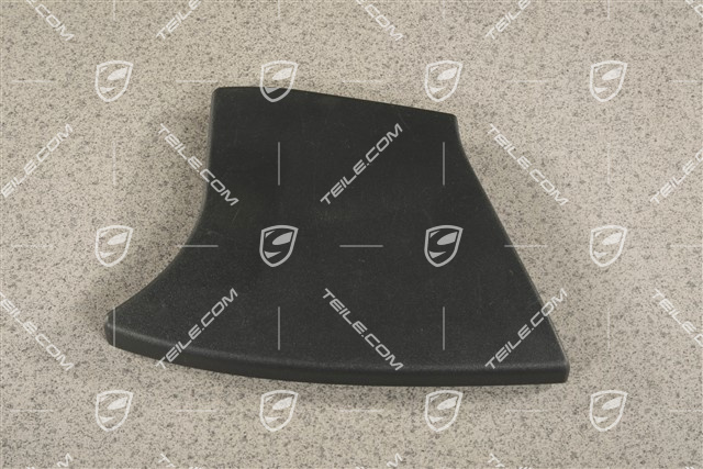 Centre console / tunnel cover, Lateral, Black-grey, R