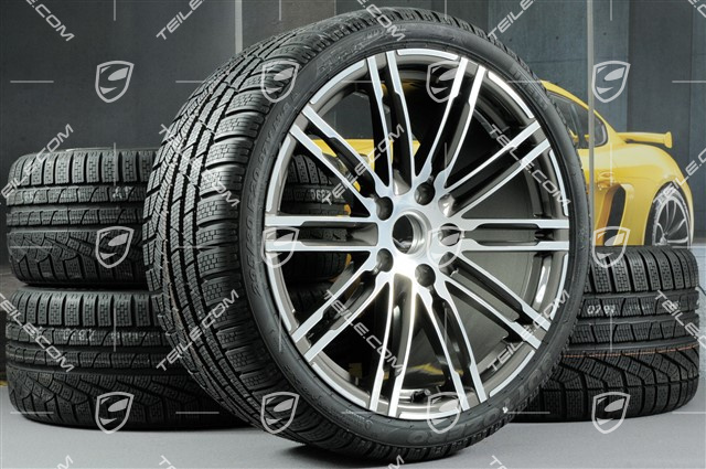 20-inch Turbo III winter wheel set, 8,5J x 20 ET51 + 11J x 20 ET70 + NEW Pirelli winter tyres 245/35 ZR20 + 295/30 ZR20, without TPMS