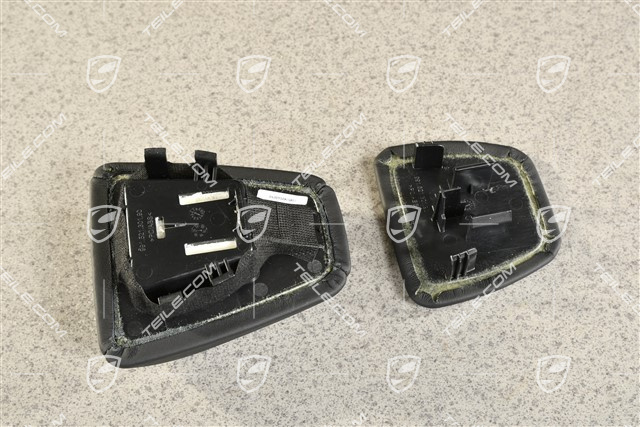 Verstärkung, Kopfstütze, Leder, Schwarz, USA