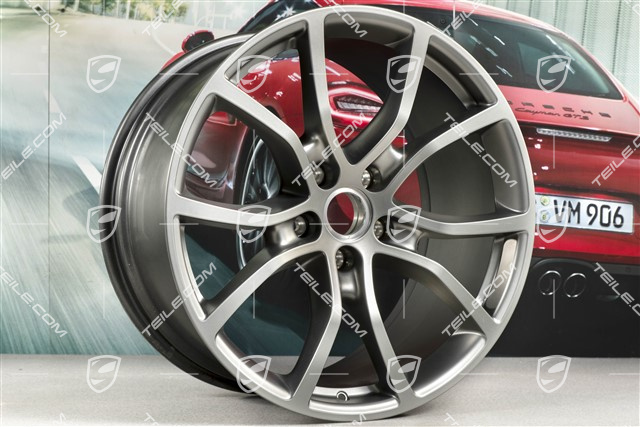 21-inch wheel rim, Cayenne Exclusive Design, 11J x 21 ET49, Platinum satin-matt