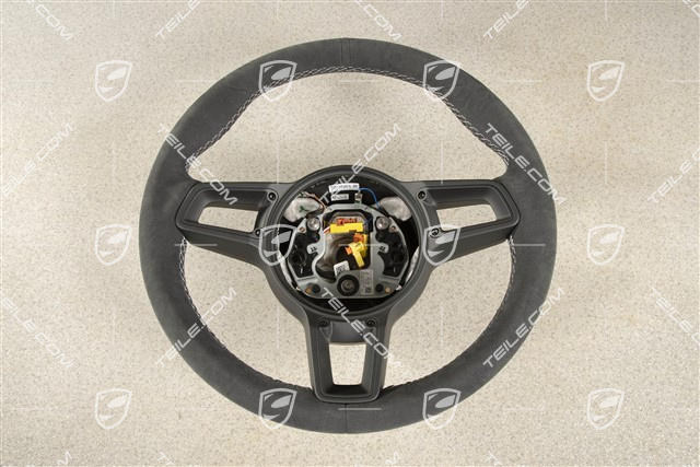 Sports Steering wheel GT, Alcantara, black/silver