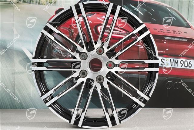 20" Felge, Turbo III, 8,5J x 20 ET57, schwarz hochglanz