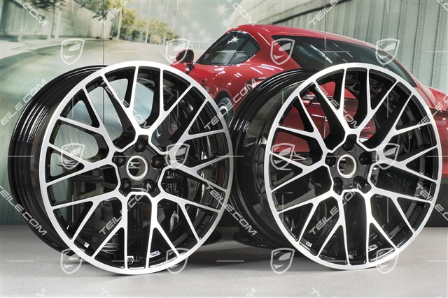 20-inch alloy wheel RS-Spyder Design, 9J x 20 H2 ET 26 + 10J x 20 H2 ET19, black high gloss
