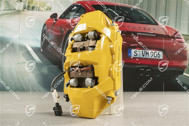 PCCB fixed calliper, yellow, R